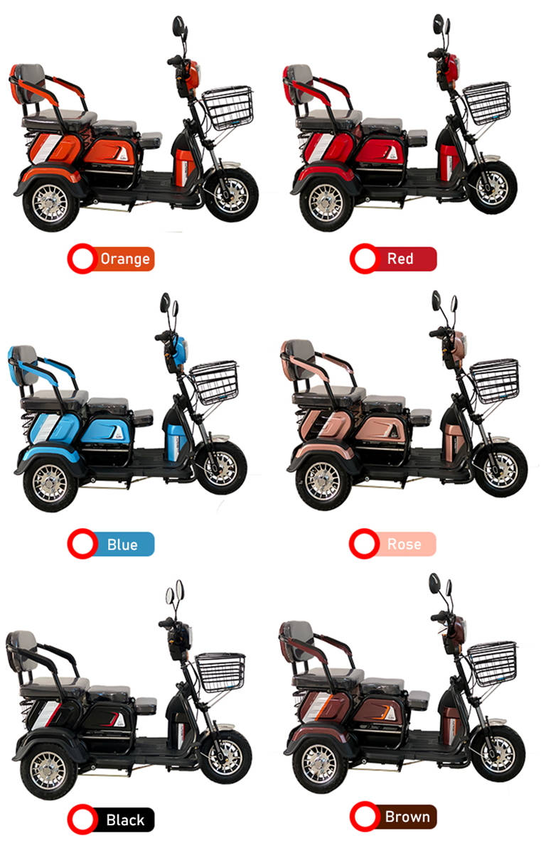 New type elderly etricycle lithium battery tricycle Electric Family tricycle for sale