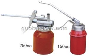 Metal Oiler Dispenser 250CC Hand Held Steel Lubricant Oil Can Hydraulic Finger Pump