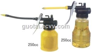 Metal Oiler Dispenser 250CC Hand Held Steel Lubricant Oil Can Hydraulic Finger Pump