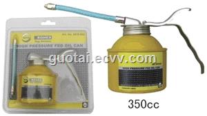 Metal Oiler Dispenser 250CC Hand Held Steel Lubricant Oil Can Hydraulic Finger Pump