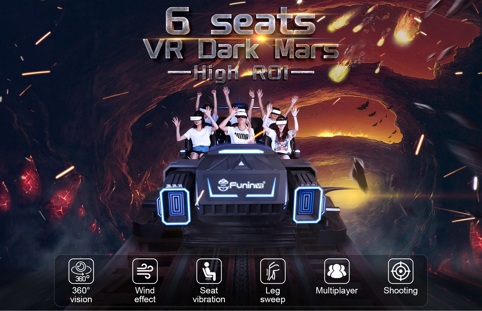Latest Attraction Amusement Park Rides Electronic Arcade Games 9D VR Multiplayer Dynamic interactive VR
