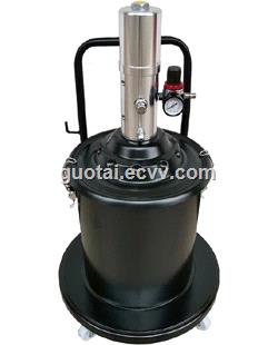 20 Liter Air Operated Grease Bucket Pump 20L Wheeled High Pressure Pneumatic Lubricator Machine