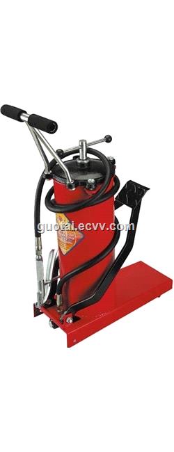 20 Liter Air Operated Grease Bucket Pump 20L Wheeled High Pressure Pneumatic Lubricator Machine