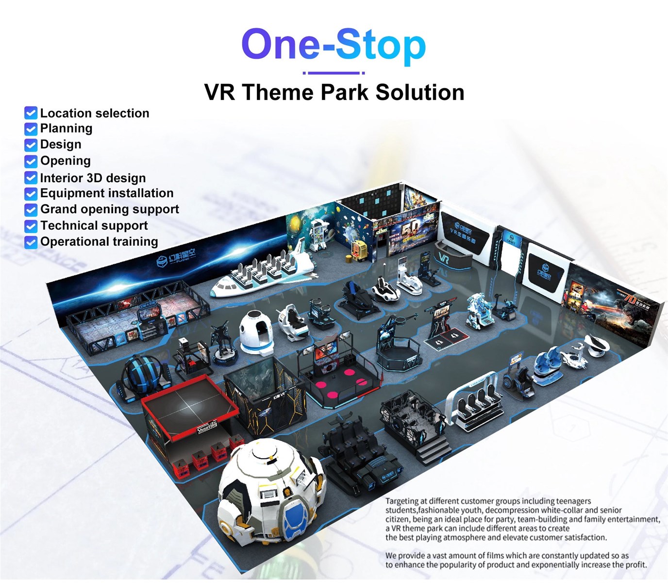 Latest Attraction Amusement Park Rides Electronic Arcade Games 9D VR Multiplayer Dynamic interactive VR