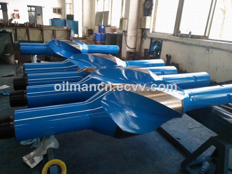 Oil Well Downhole Tools Drilling String StabilizerIntegral Spiral Blade Stabilizer