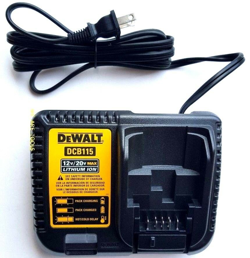 New DCB115 Genuine 1220V MAX Fast Rapid Battery Charger
