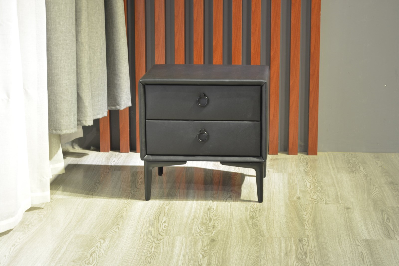 Bedroom Fabric Nightstand Ottoman