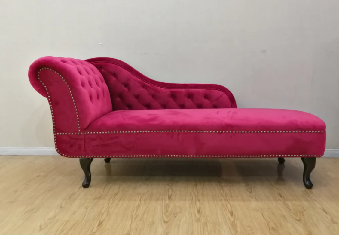 Upholstered Chaise Lounge Chair Couch