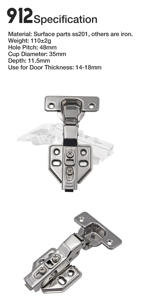 Hot sale in China OEM stainless steel one way cupboard hinge