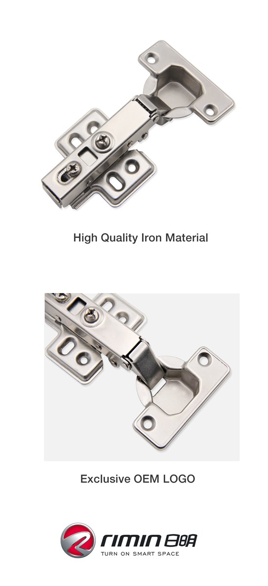 soft closing clip on cold rolled steel one way cabinet hinge