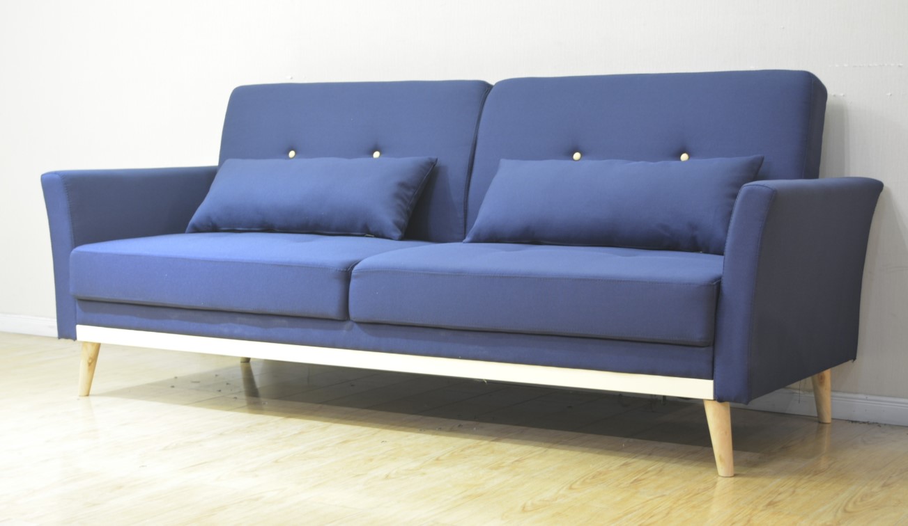 Fabric Two Seater Sofa Linen Classic Sofa