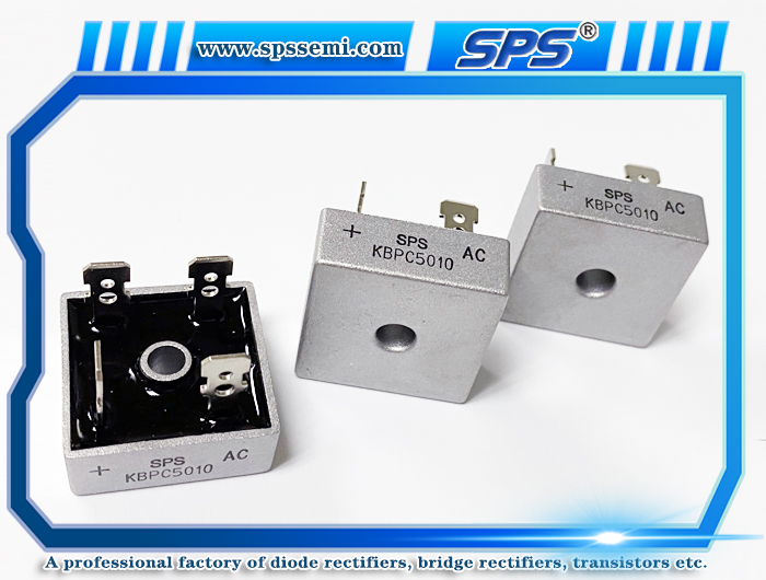 SPS 50A 1000V Glass Passivated Single Phase Bridge Rectifier Through Hole KBPC5010