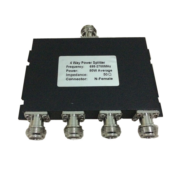 6982700MHz N 50W 4 Way Power Splitter