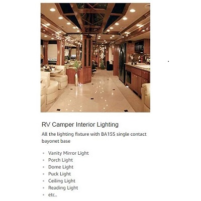 BA15S 1156 Vanity Led Bulb 5W 12V 24V