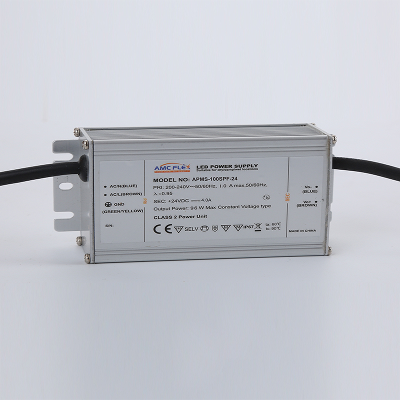 100W 24V LED Driver Dimming Function Metal Waterproof