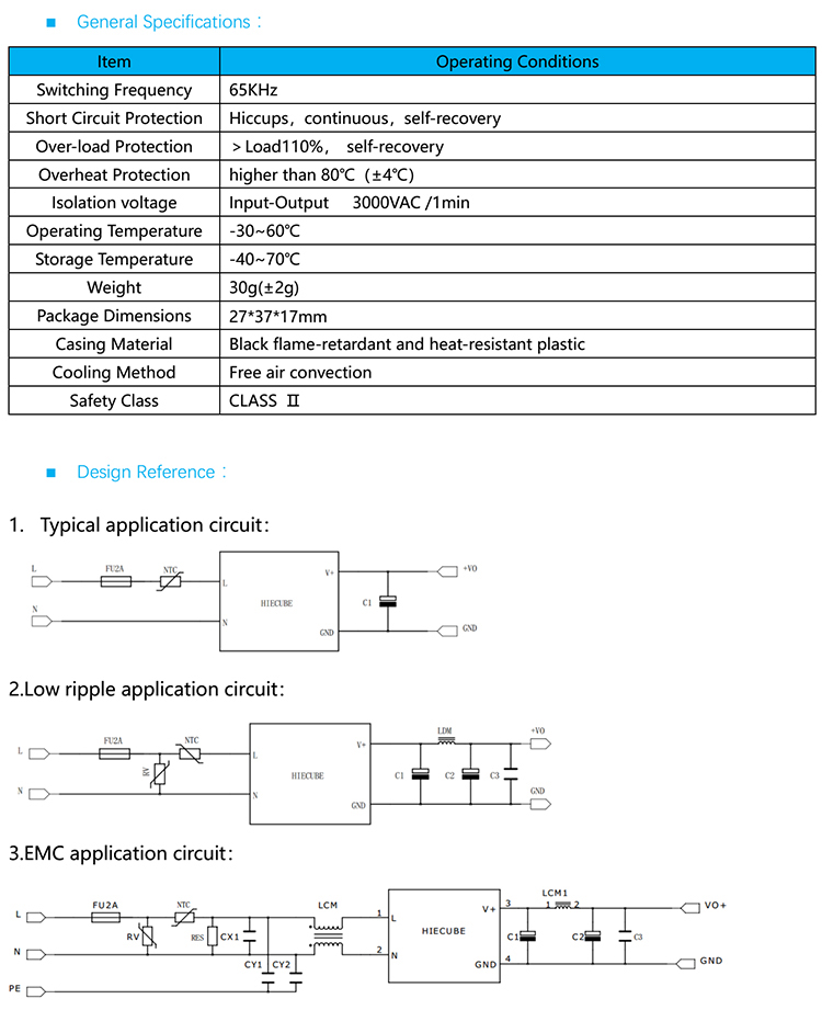 ACDC power supply module 220V to 12V 1A HQ12P12LRN