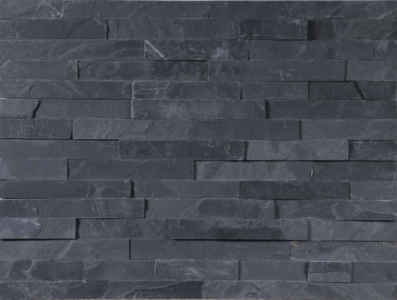 Black slate culture stone panel