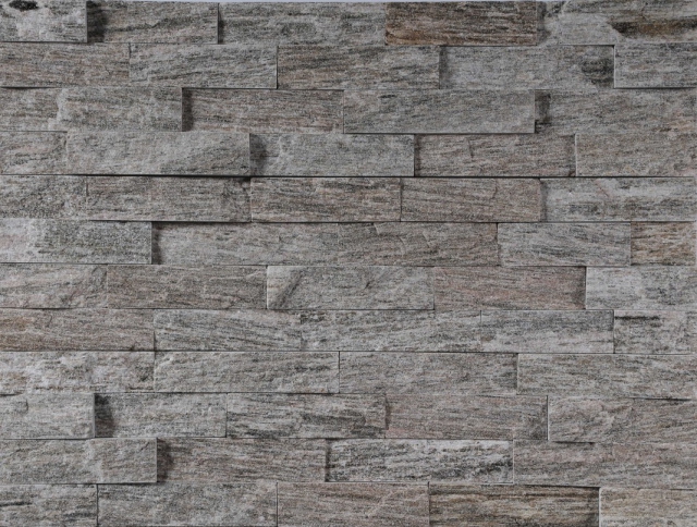 Balck wood grain quartz culture stone panel