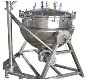 Stainless Steel Vat Big Pressure Cooker Industrial Steam Pressure Canner with Temperature Control