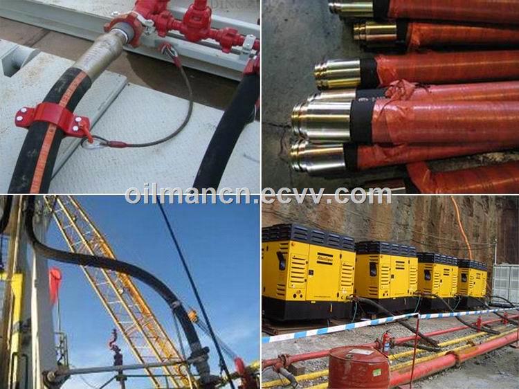 API 7K 3000psi15000psi High Pressure Rotary Drilling Hose Hydraulic Rubber Hose For Drilling Rig