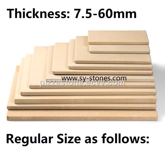 Rectangular BBQ baking Cordierite Ceramic Pizza Stones