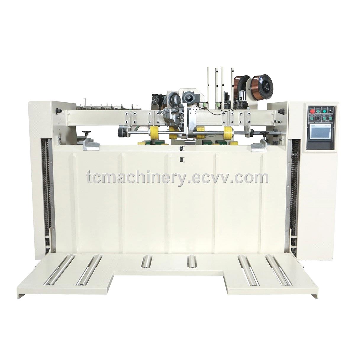 High accuracy semi automatic corrugated carton sttiching machine