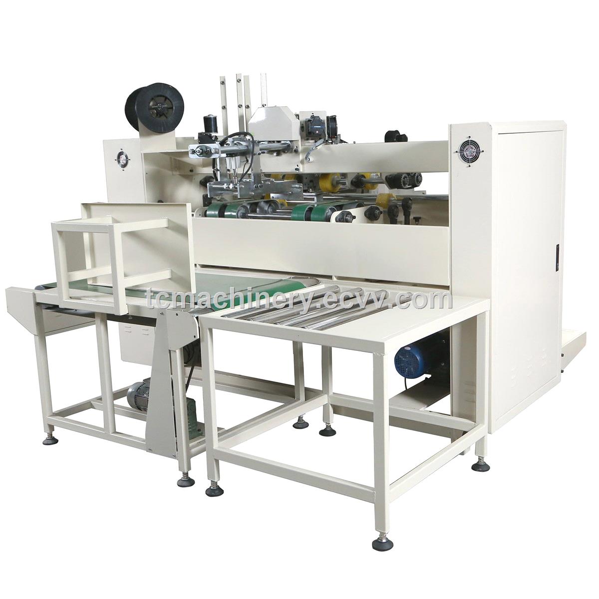 Good quality semi auto corrugated carton box folder stitcher