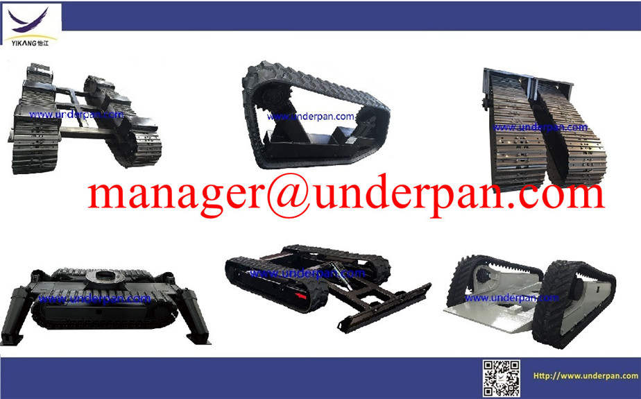 construction machinery steel track undercarriage with swing bearing