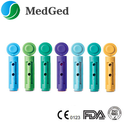Home Use Disposable Medical Products Plastic Twist Type Blood Lancet