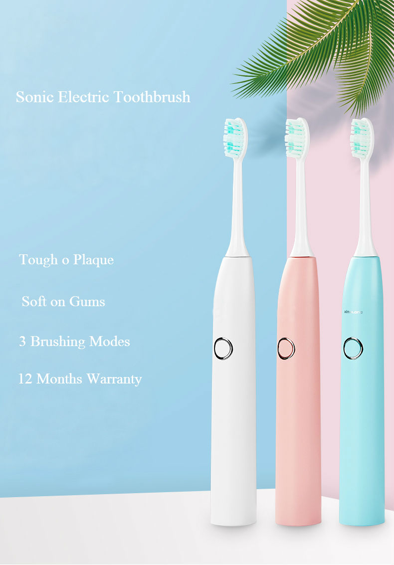 New Arrival 5 Modes USB Rechargeable Sonic Electric Toothbrush for Adult