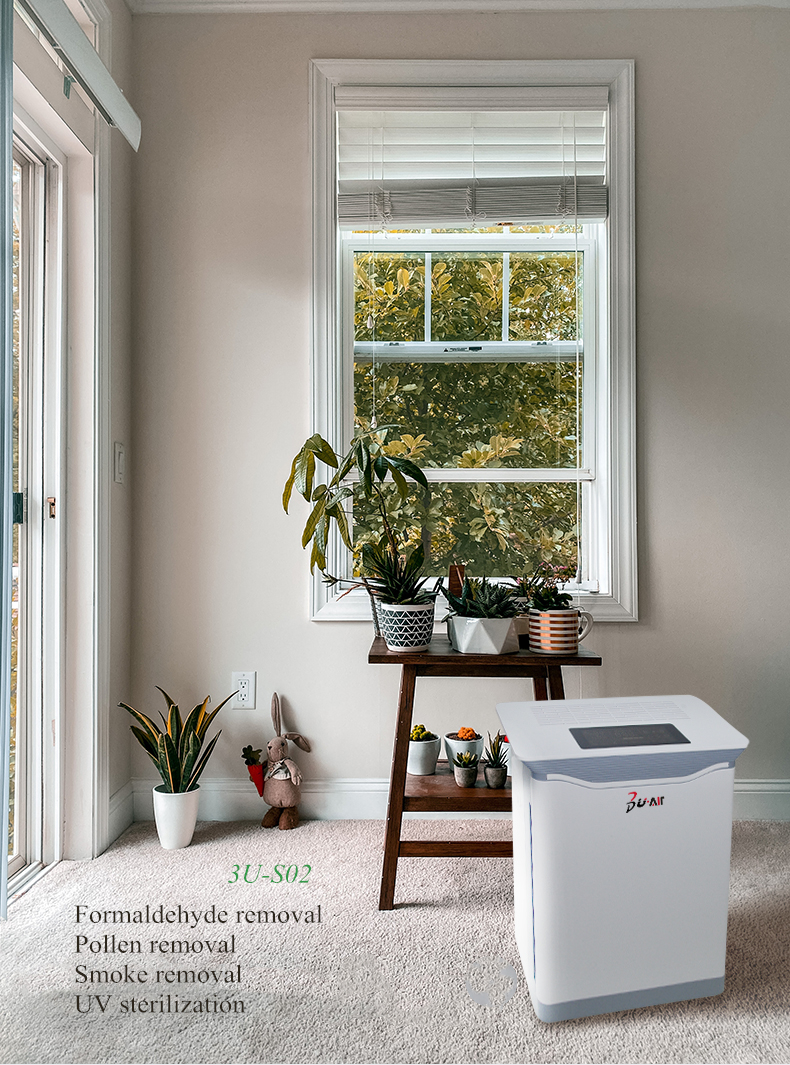 3U H13 HEPA High Quality UVC Ionization 2021 New Technology PM25 Sterilize Home Air Purifier