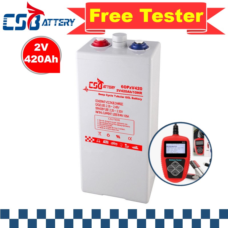 Csbattery 2V 200ah420ah500ah600ah800ah1000ah Opzv Tubular Gel Opzv Battery SolarUPSLEDLightSolarSystemEmerge