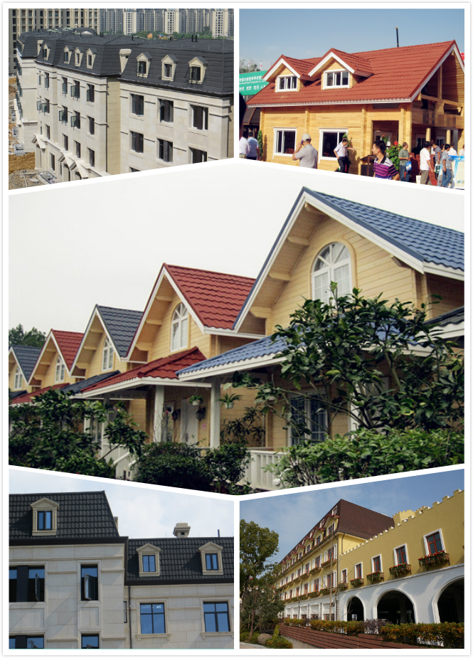 CE and SGS certified colorful stone coated metal aluminum coil roof tiles with size 1335 430 1355420mm