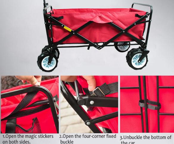 Wheel barrow collapsible outdoor wagon cart Professional production for 20 years