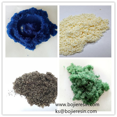 Palladiumcontaining wastewater treatment resin