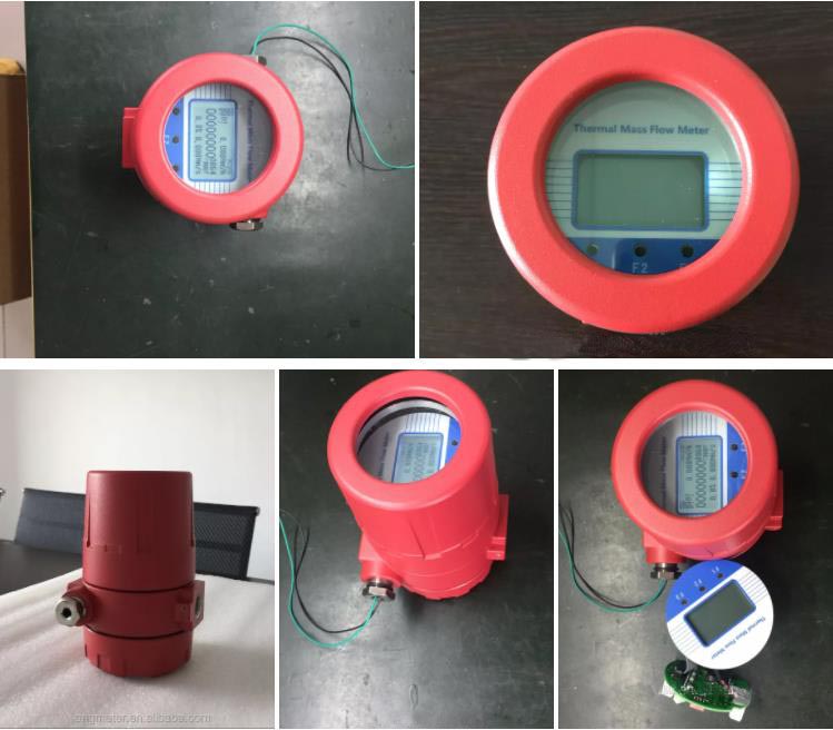 Air hydrogen industrial natural gas meter Thermal Gas Mass Flow Meter