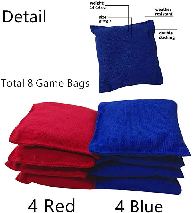 Backyard Bean Bag Toss Game Set Cornhole Board Game Outdoor Sports
