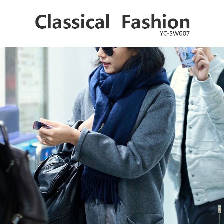 Factory supply fashion classical viscose wool scarf