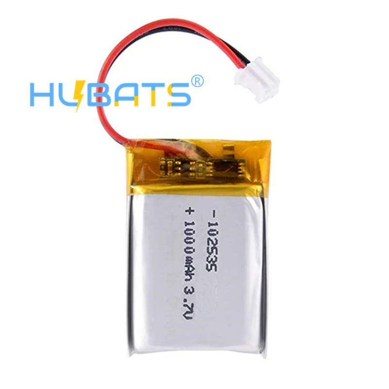 Hubats 102535 1000mAh 37V LiPolymer Liion Battery For GPS PSP MP3 Speaker DIY PAD Power LED Bluet