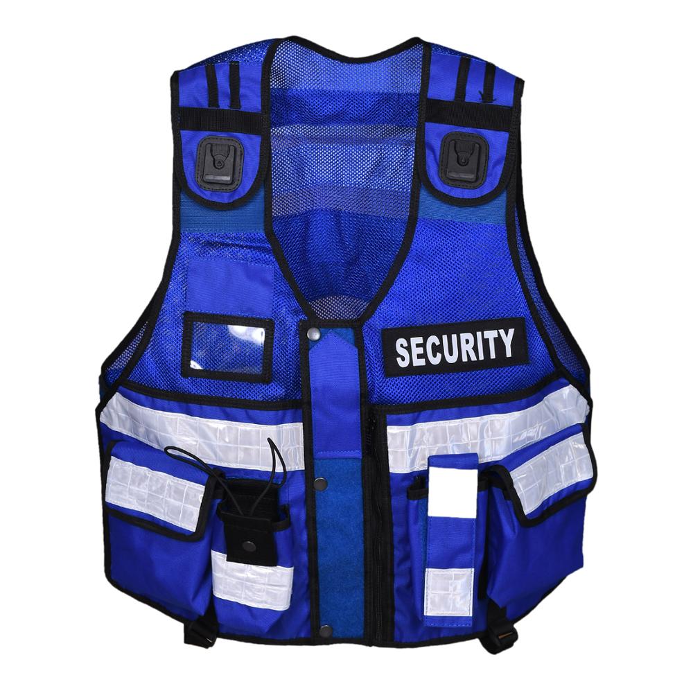 Hi Viz Tactical Vest Security Reflective Safety Vest With for Enforcement CCTV Dog Handler Tac Vest With Multipockets