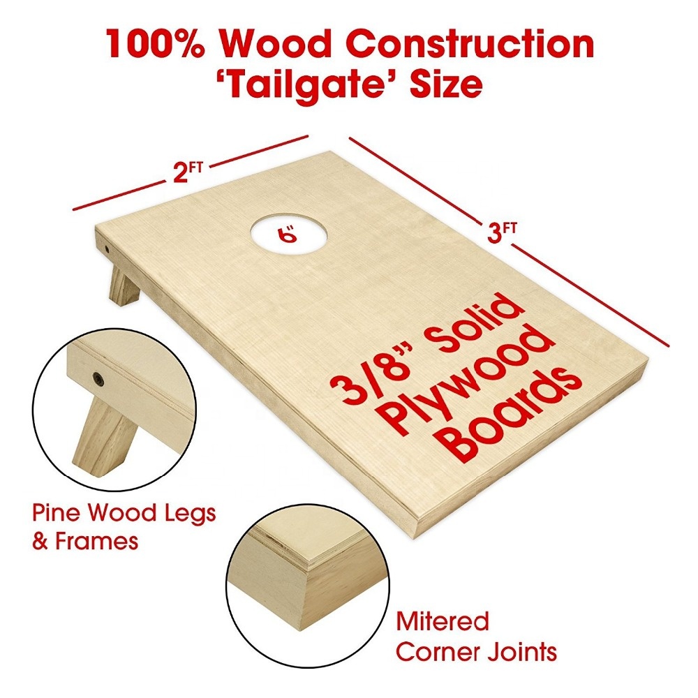 High Quality Bean Bag Toss Game Cornhole Outdoor Game Set