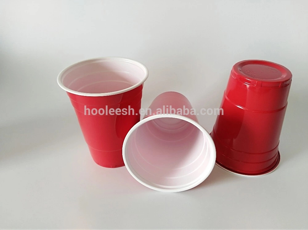 16OZ Disposable Plastic Solo Cup Party Red Beer Pong Cups