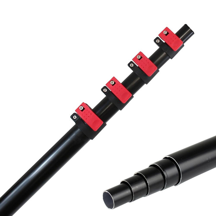 China fatory OEM 72m aluminium alloy extension pole for window cleaning telescopic pole with thread connector China fatory OEM 72m aluminium alloy extension pole for window cleaning telescopic pole with thread connector