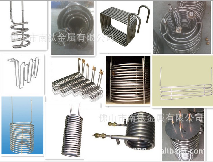 Highefficiency coiltitanium corrugated tube heat exchanger