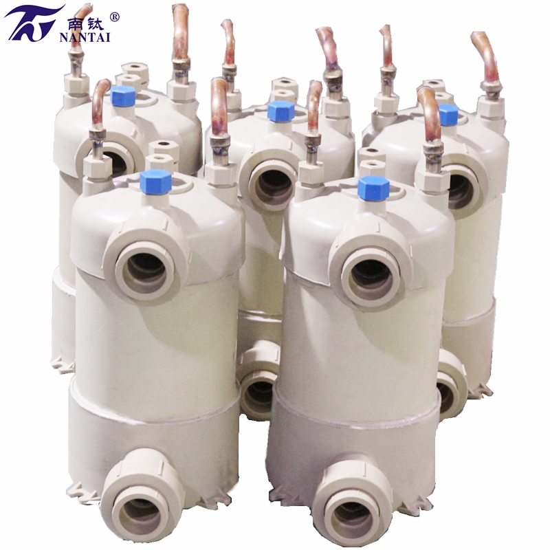 Patented Titanium Heat Exchanger with PPR Shell