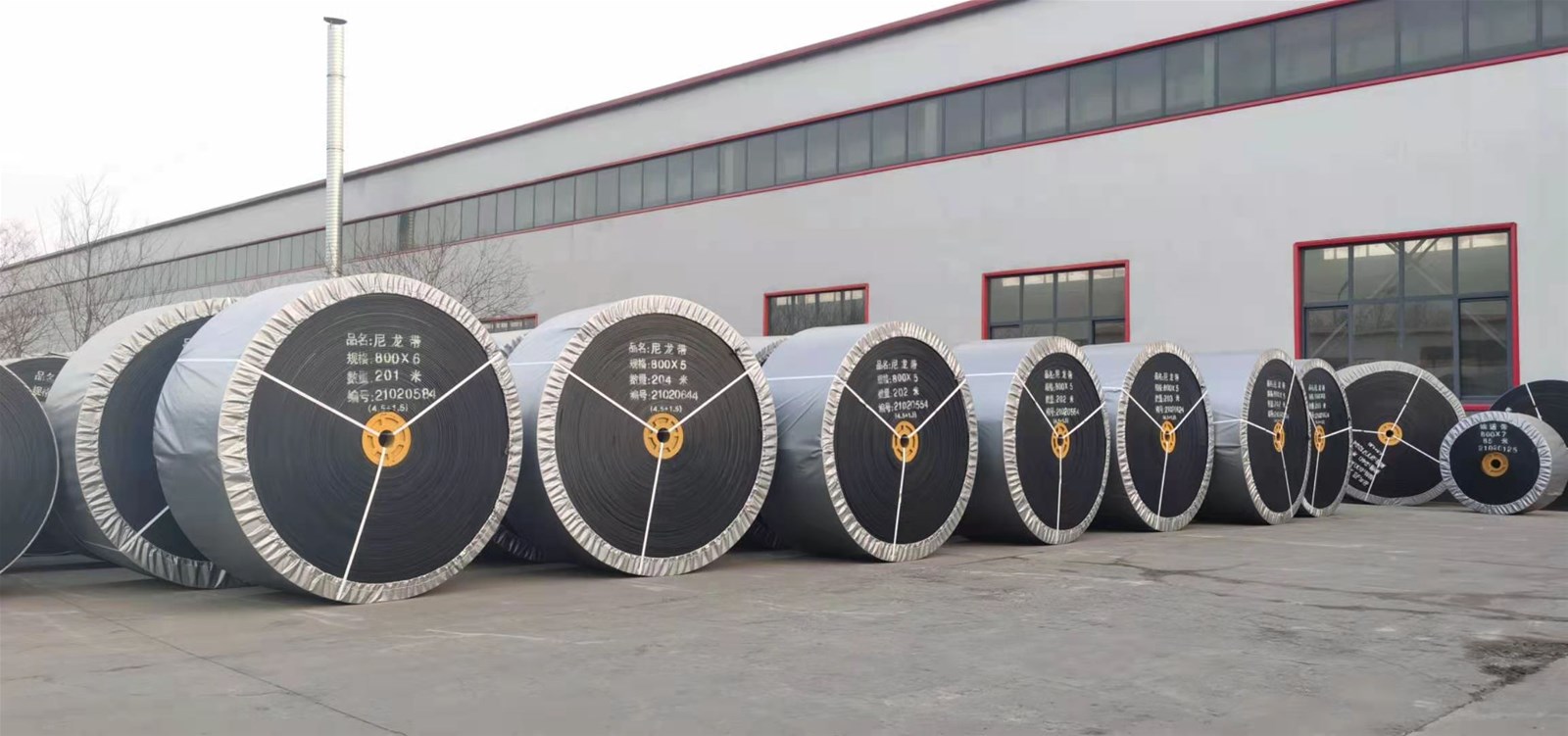 NN Nylon Rubber Conveyor Belt used in industrial field