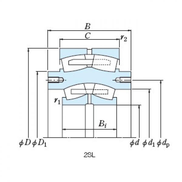 China bearing Triple ring bearing 2SL2002UPAWKKZ BEARING