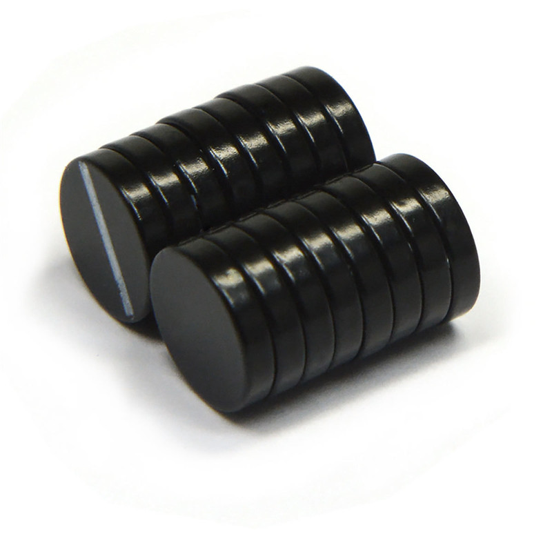 N52 Neodymium permanent black epoxy coated Disc Neo magnet for industrial
