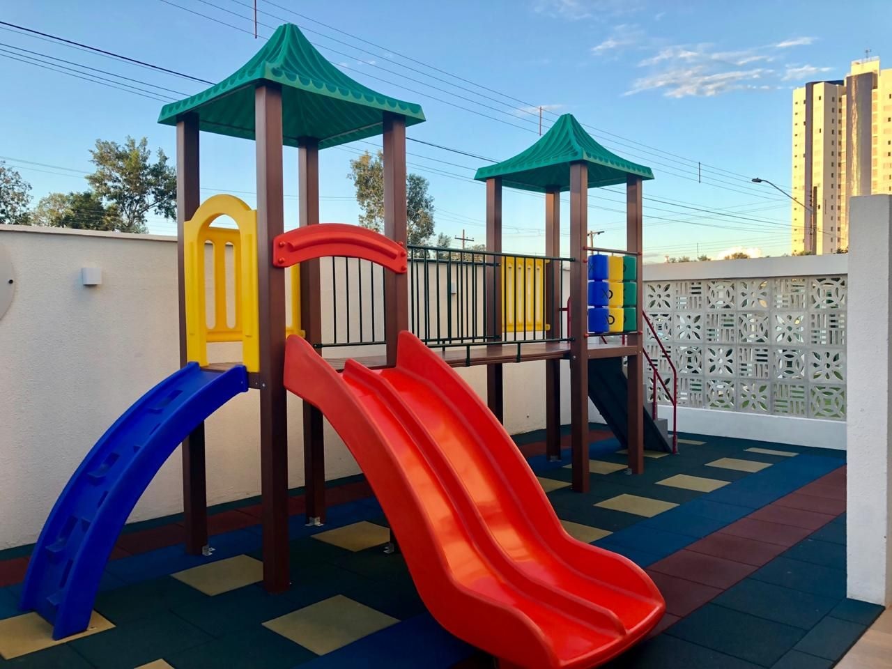 Ecologic Playground Plastic Wood Playground Structure with Rotomolded Parts Simple Playground Colorful and Afordable