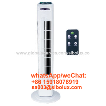 32 inch electric plastic blade less tower fan with remote control for office hotel home appliances